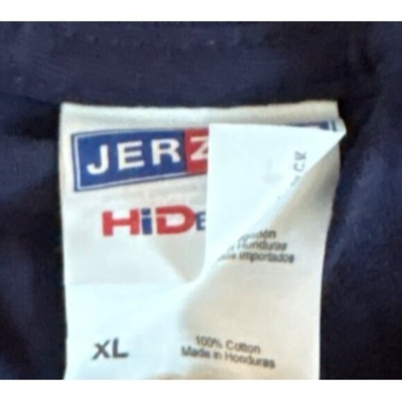 New England Patriots T-Shirt XL Jerzees Blue HiDensi-T Cotton Bud Light Logo New - Picture 4 of 8